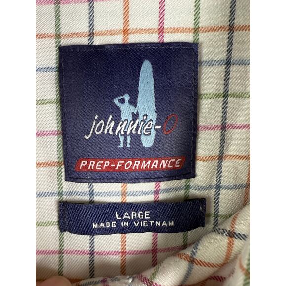 Johnnie-O Performance Butler Sport Short Long Sleeve Shirt Multicolor Mens Large - Picture 5 of 9